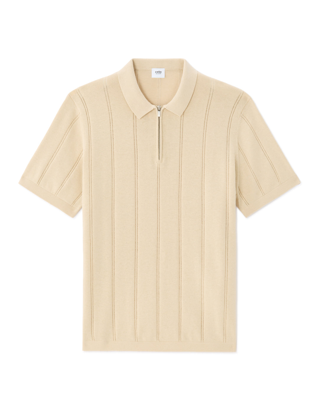 Men - Knitted - Polo Shirt - Short sleeves