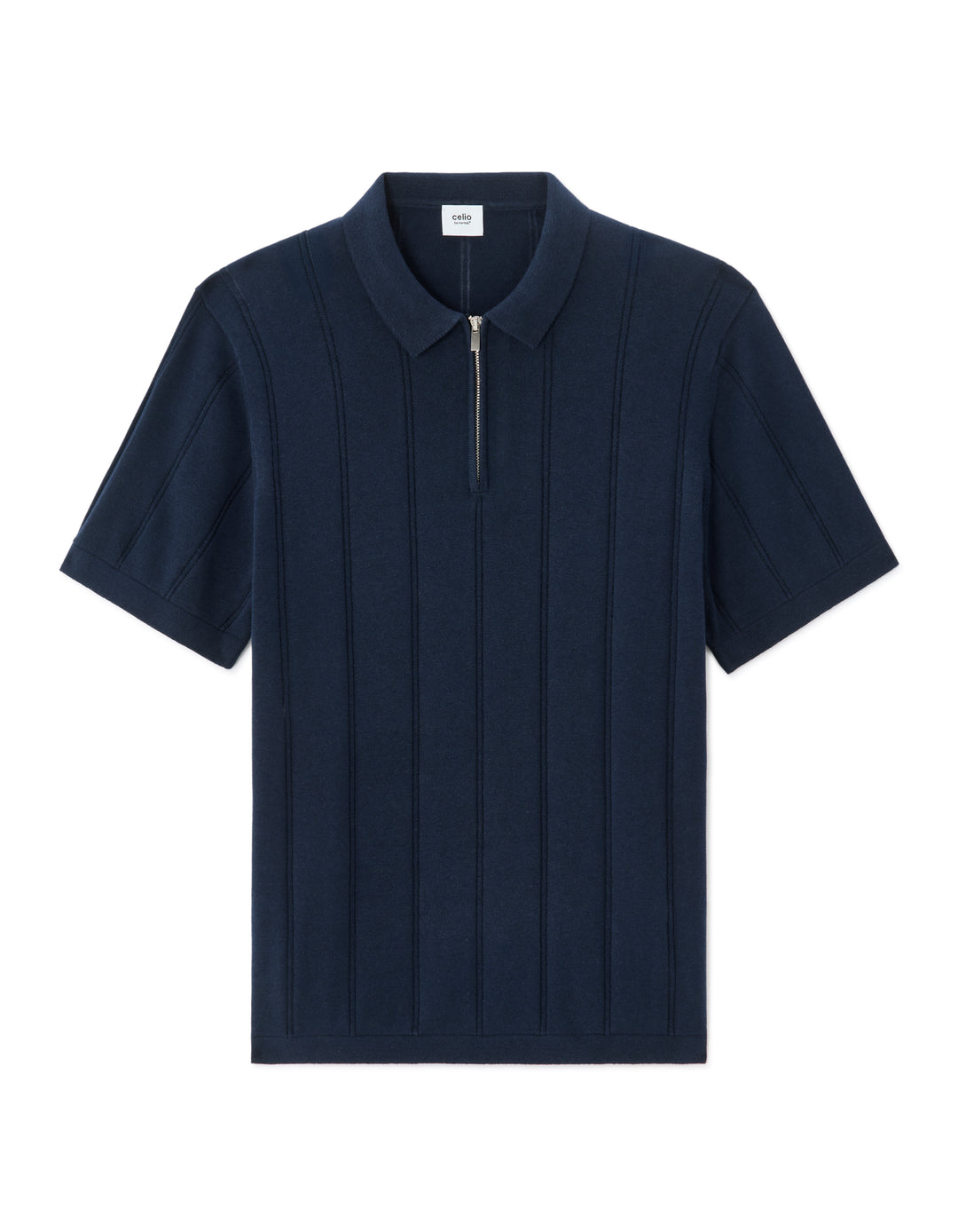 Men - Knitted - Polo Shirt - Short sleeves