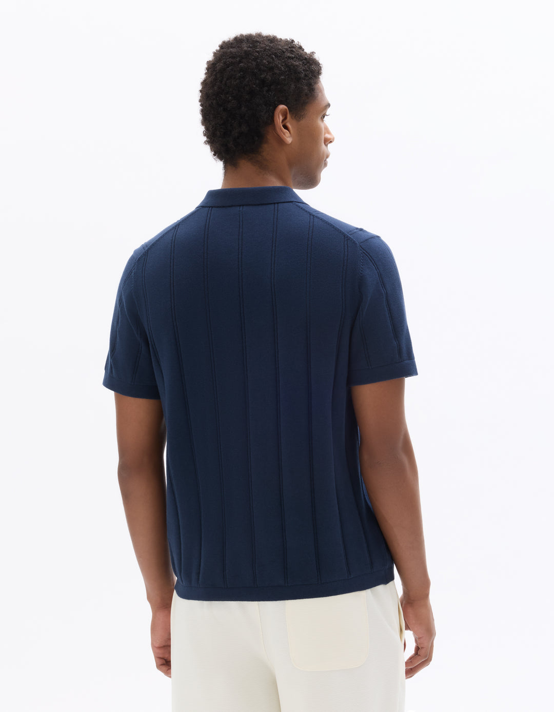 Men - Knitted - Polo Shirt - Short sleeves