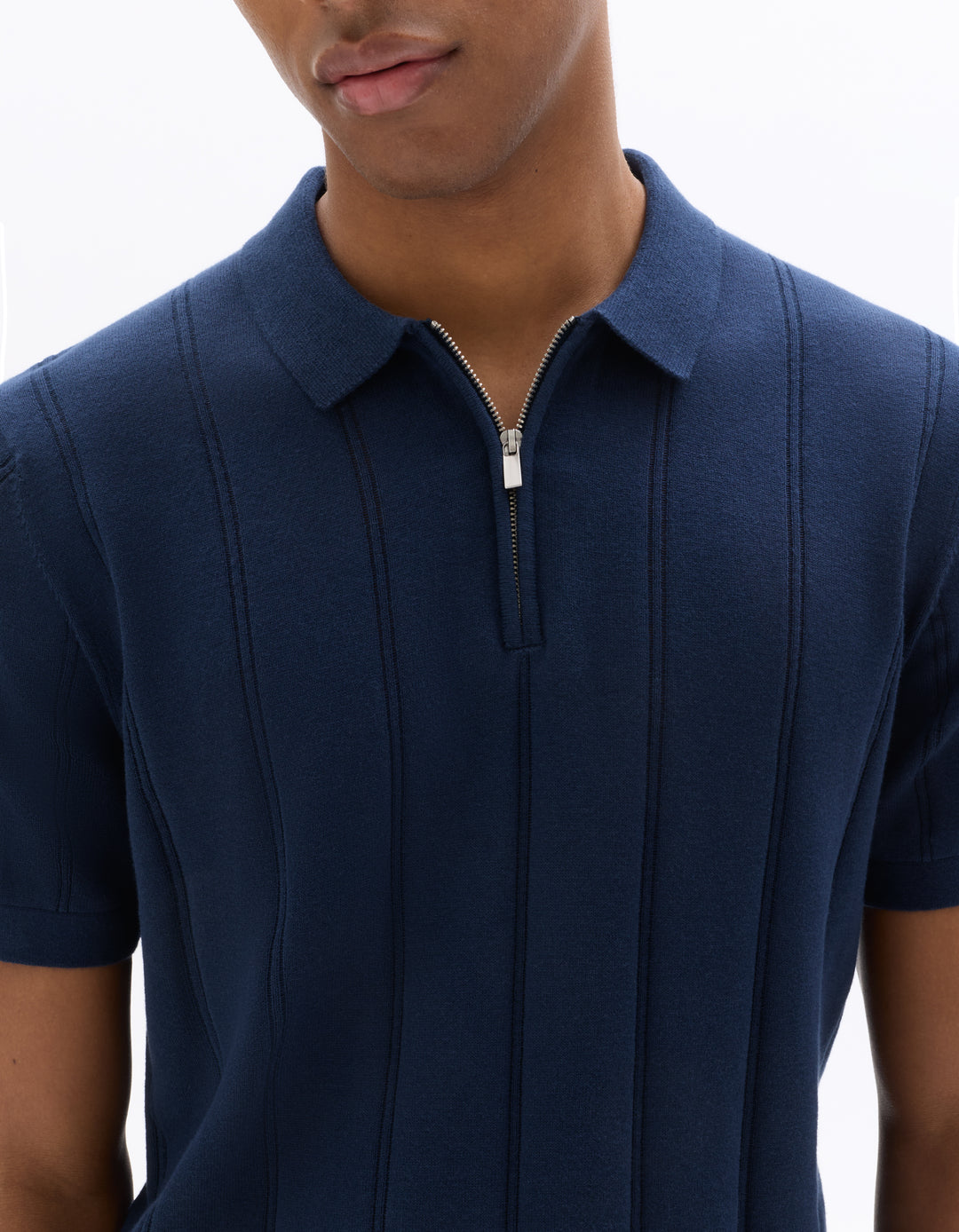 Men - Knitted - Polo Shirt - Short sleeves