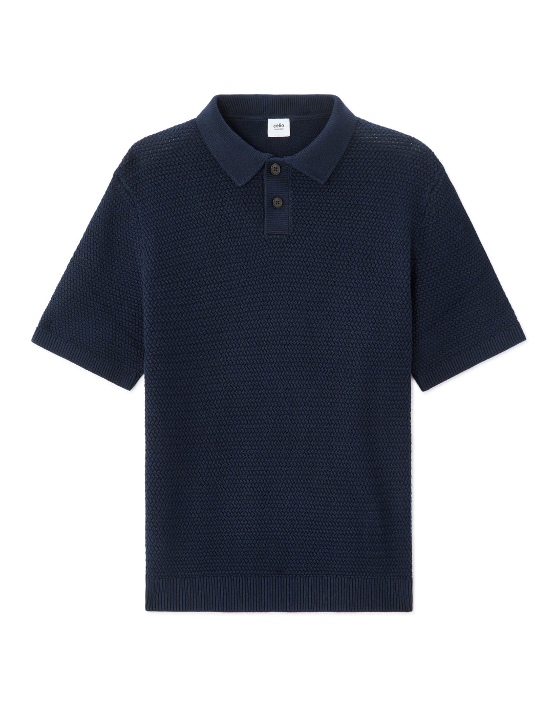 Men - Knitted - Polo Shirt - Short sleeves