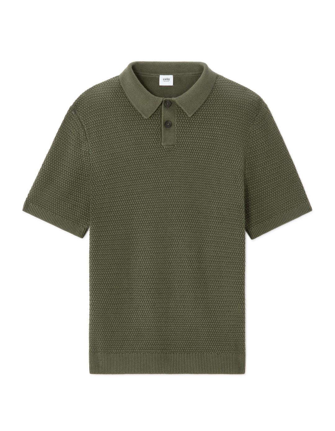 Men - Knitted - Polo Shirt - Short sleeves