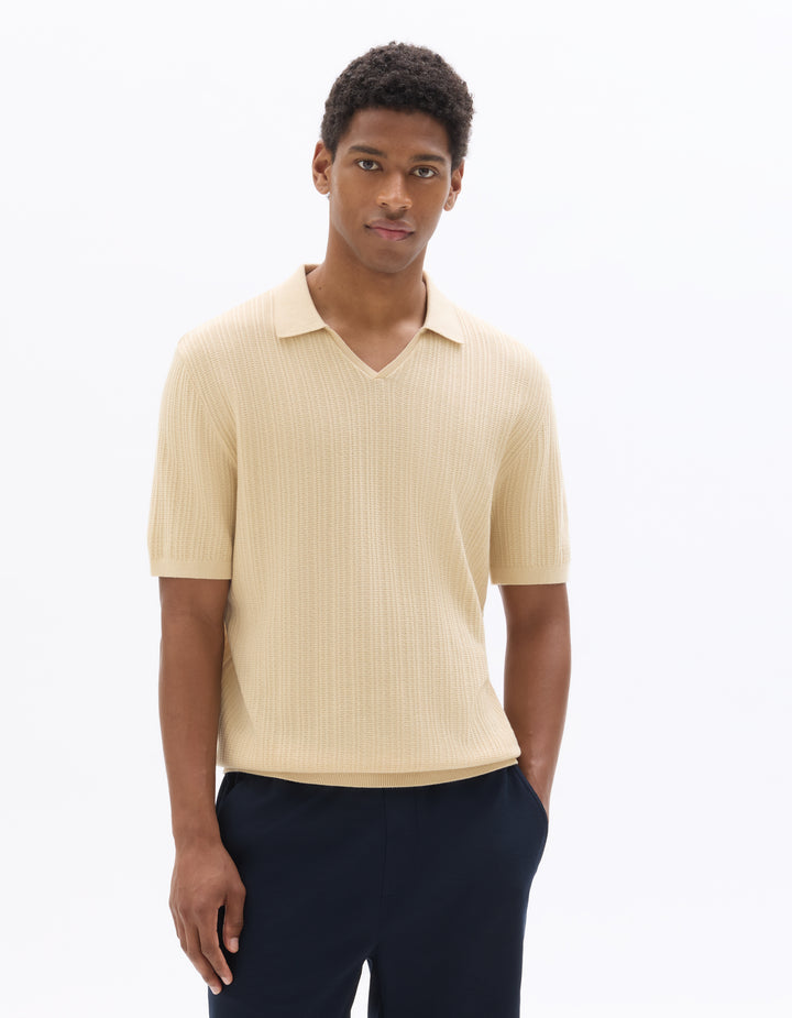 Regular Fit 100% Cotton Knit Polo Shirt