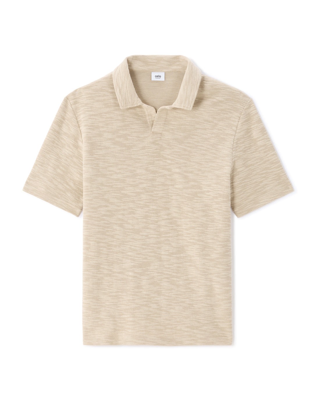 Men - Knitted - Polo Shirt - Short sleeves