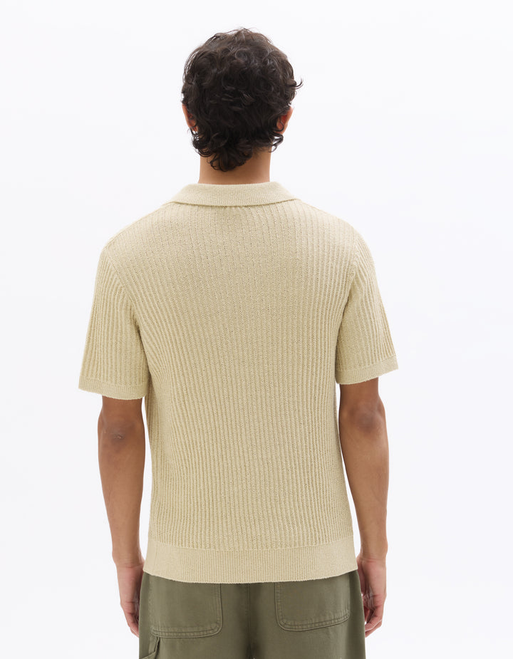 Men - Knitted - Polo Shirt - Short sleeves