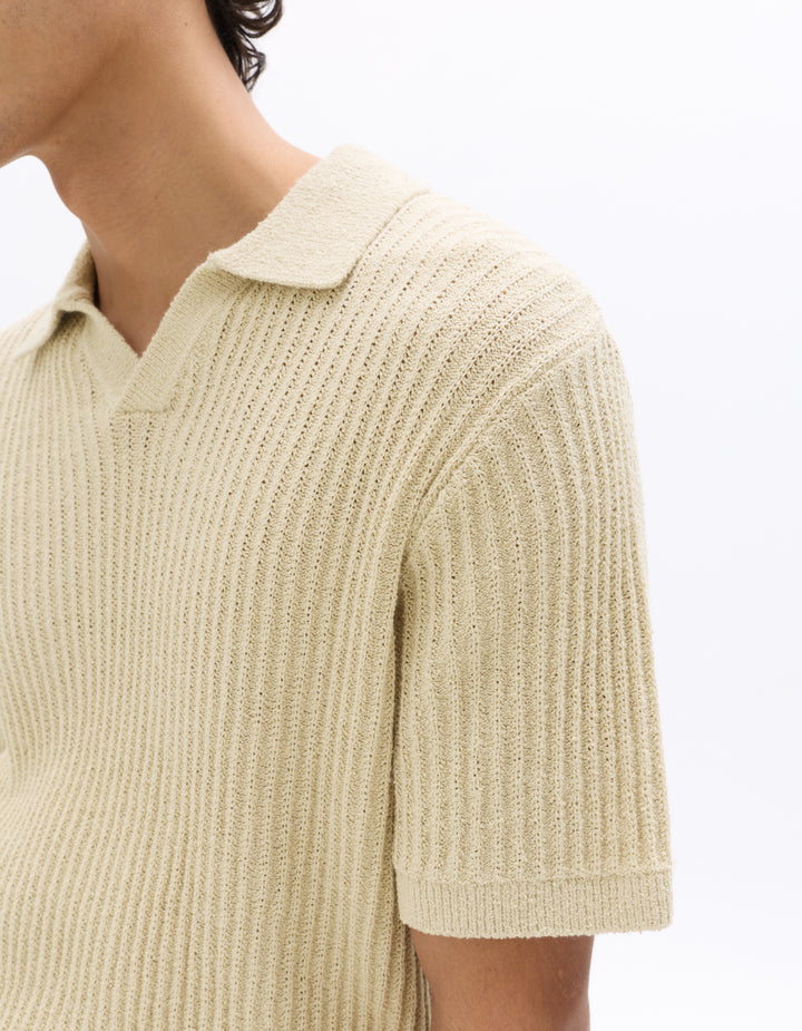 Men - Knitted - Polo Shirt - Short sleeves