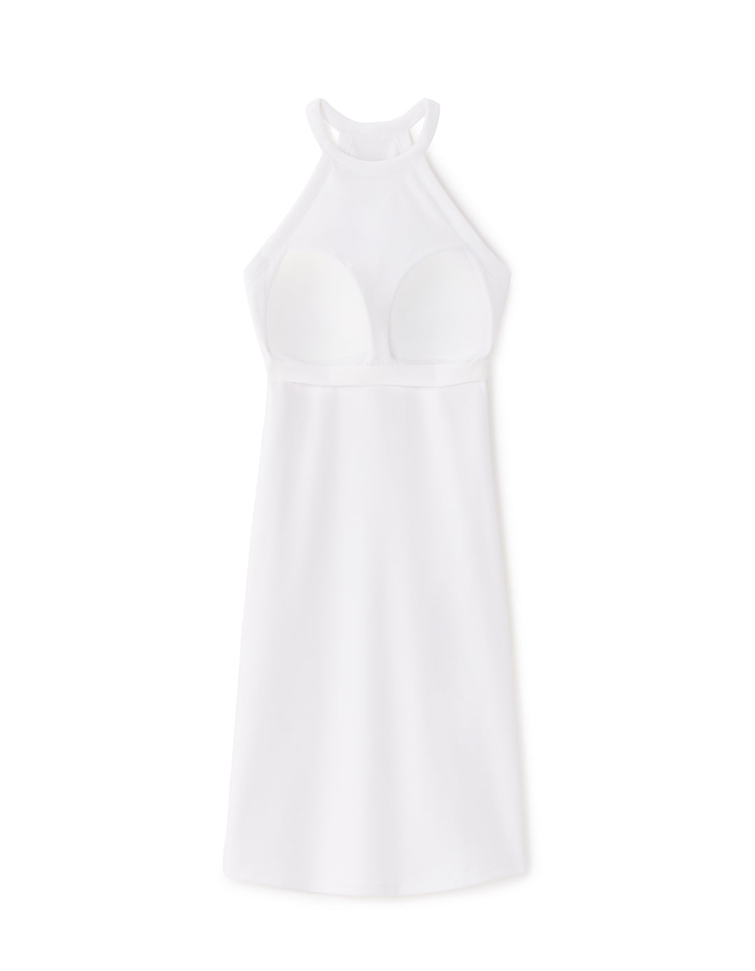 Halter Neck Dress with Built-in Bra