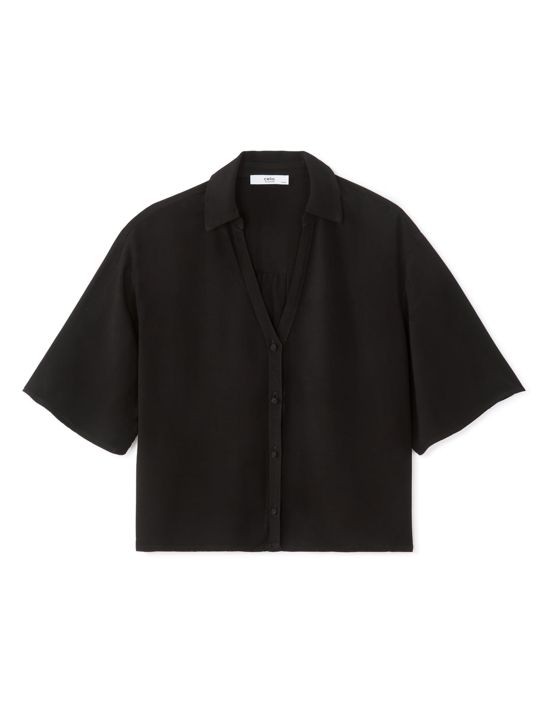 Loose-fit V-neck shirt