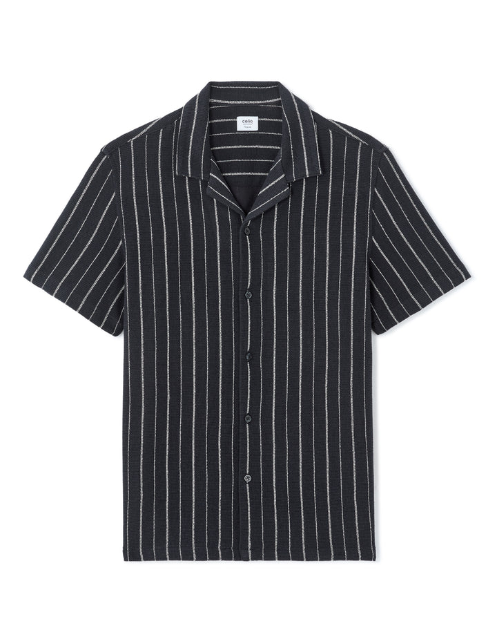 Men - Knitted - Shirt - Short sleeves