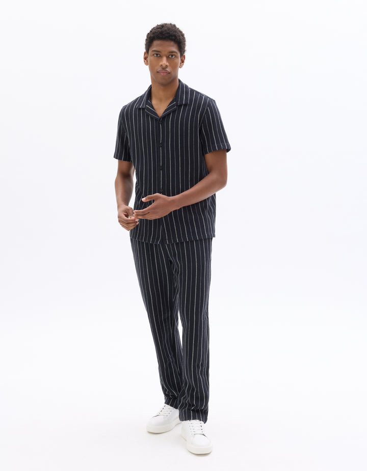 Men - Knitted - Shirt - Short sleeves