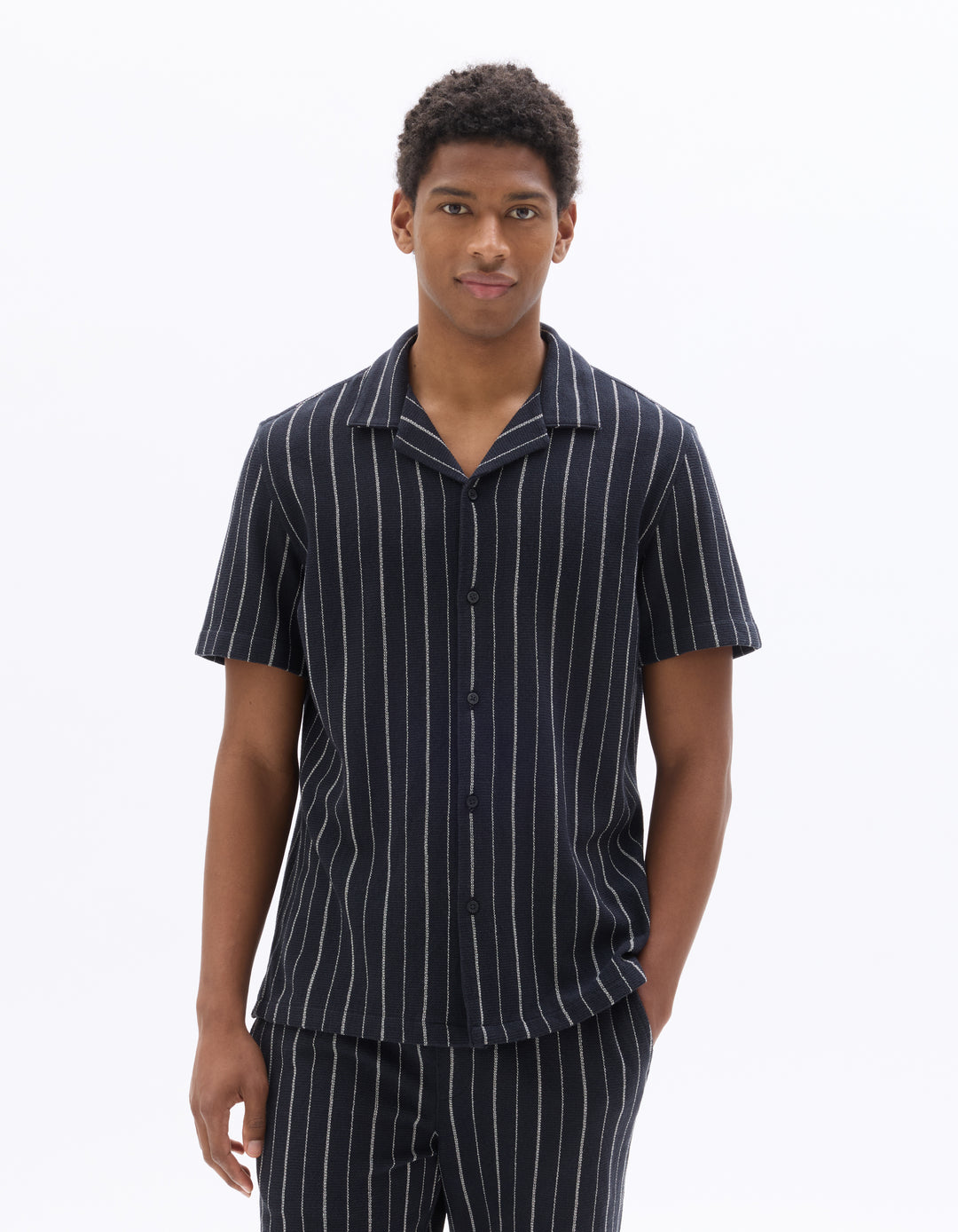 Men - Knitted - Shirt - Short sleeves