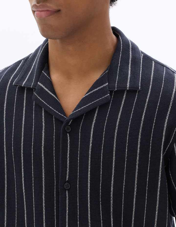 Men - Knitted - Shirt - Short sleeves