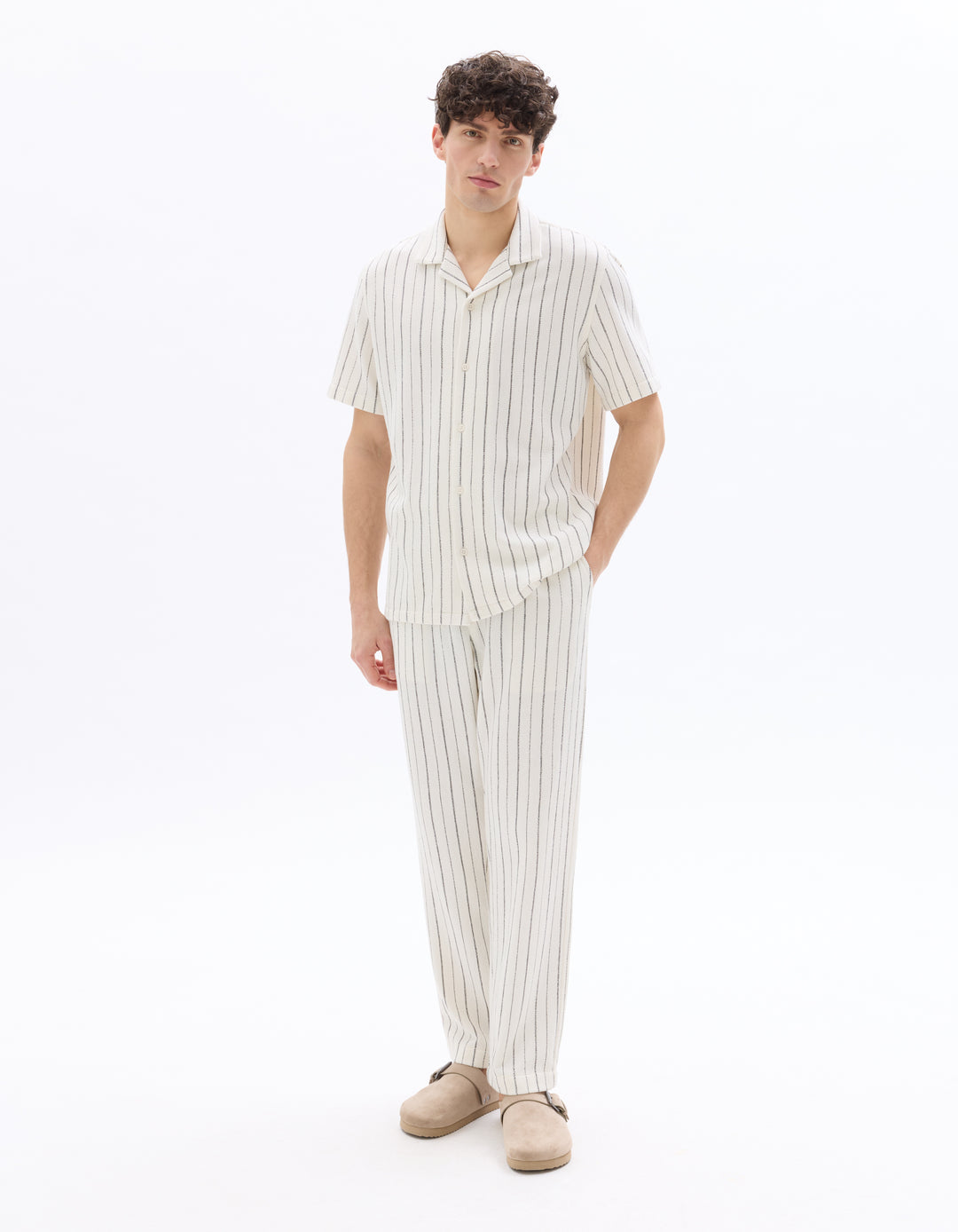 Men - Knitted - Shirt - Short sleeves