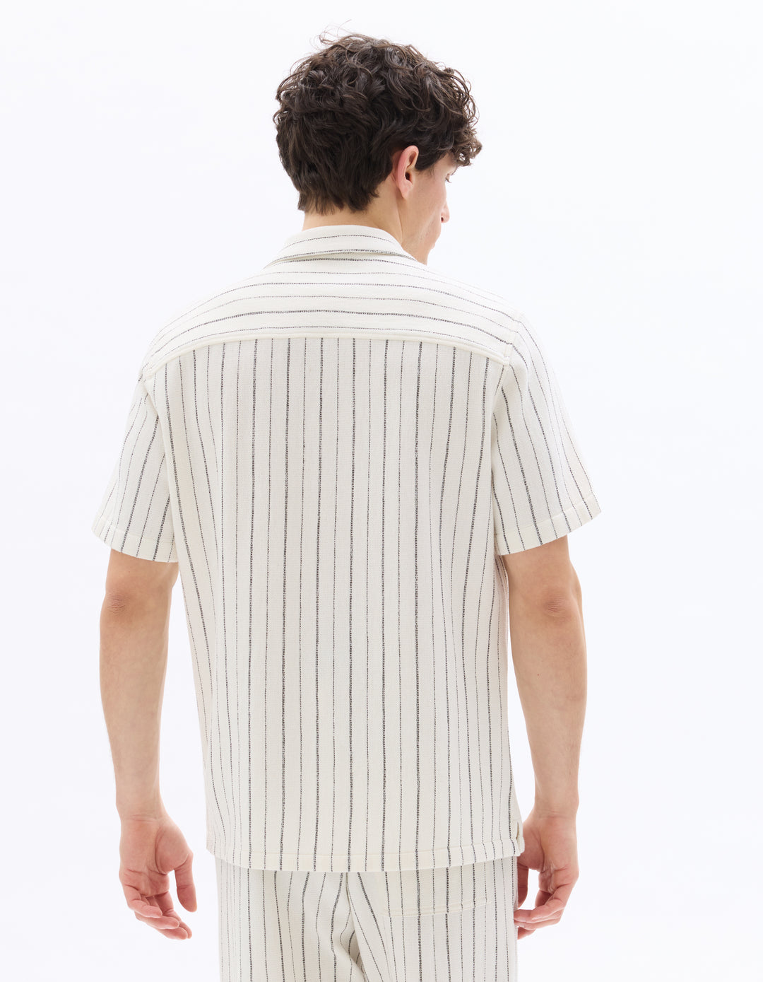 Men - Knitted - Shirt - Short sleeves