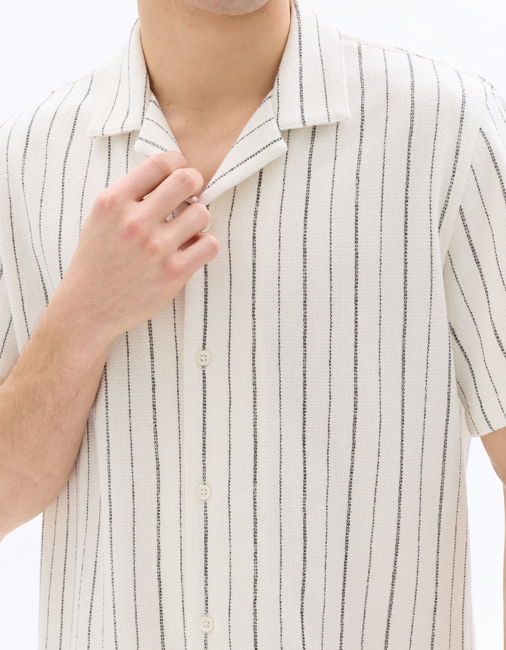 Men - Knitted - Shirt - Short sleeves