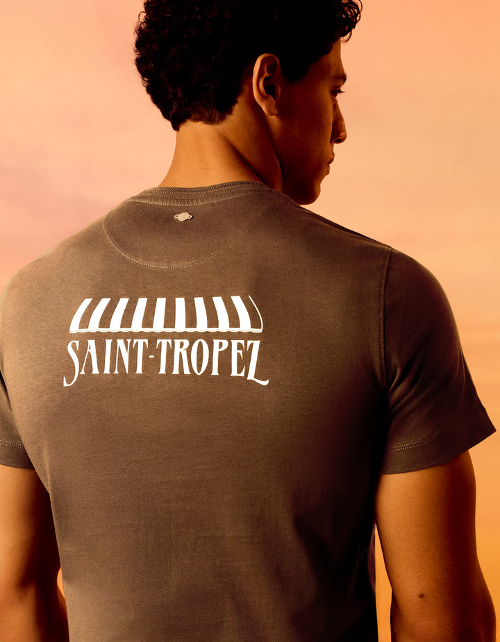 Saint-Tropez - Men's White T-shirt