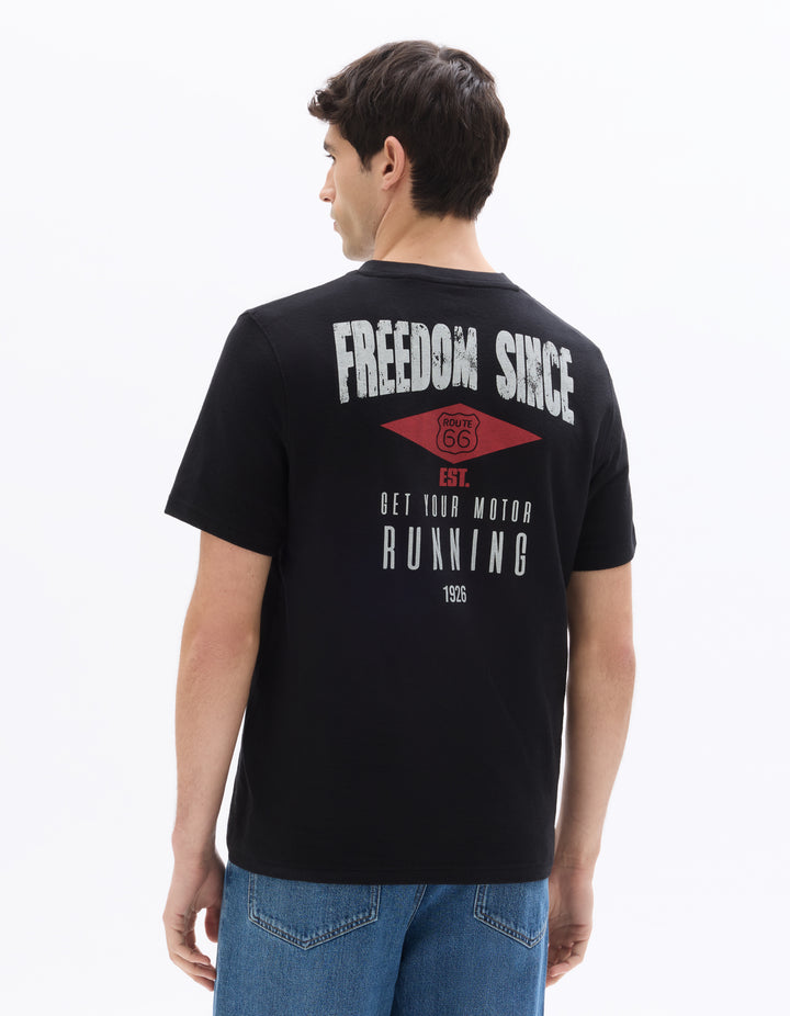 Men - Knitted - T-Shirt - Short sleeves - U round neck