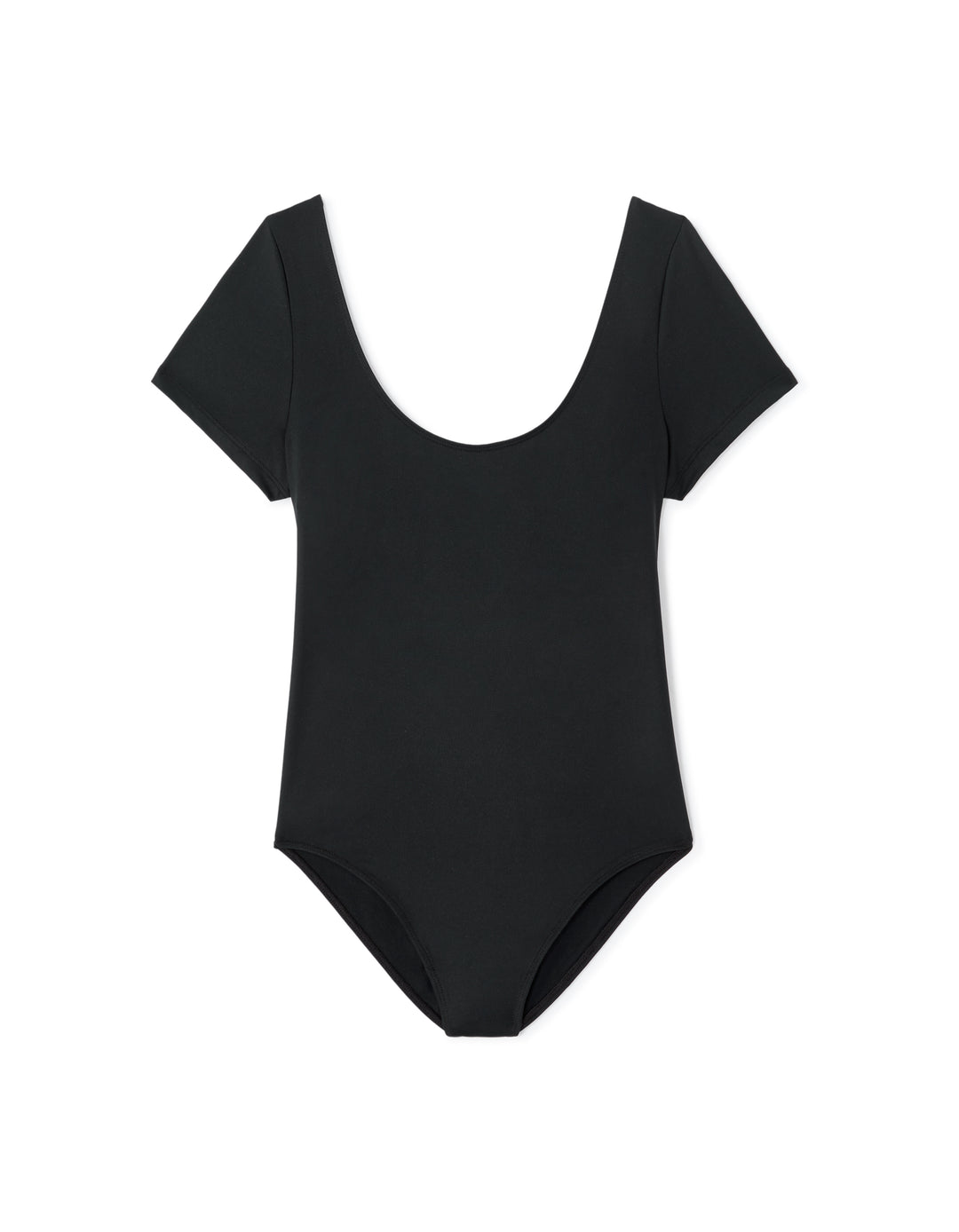Short-sleeved stretch bodysuit