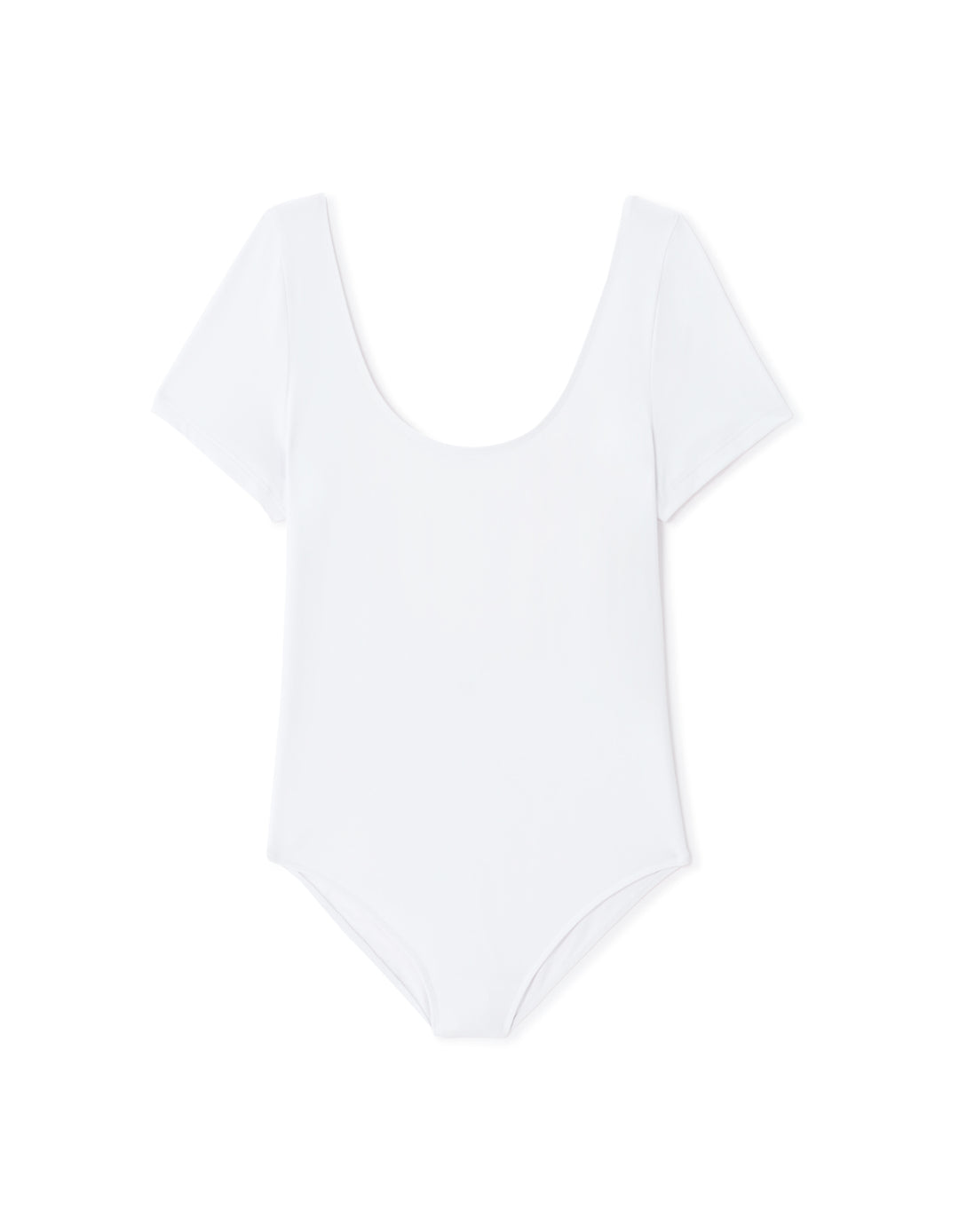 Short-sleeved stretch bodysuit