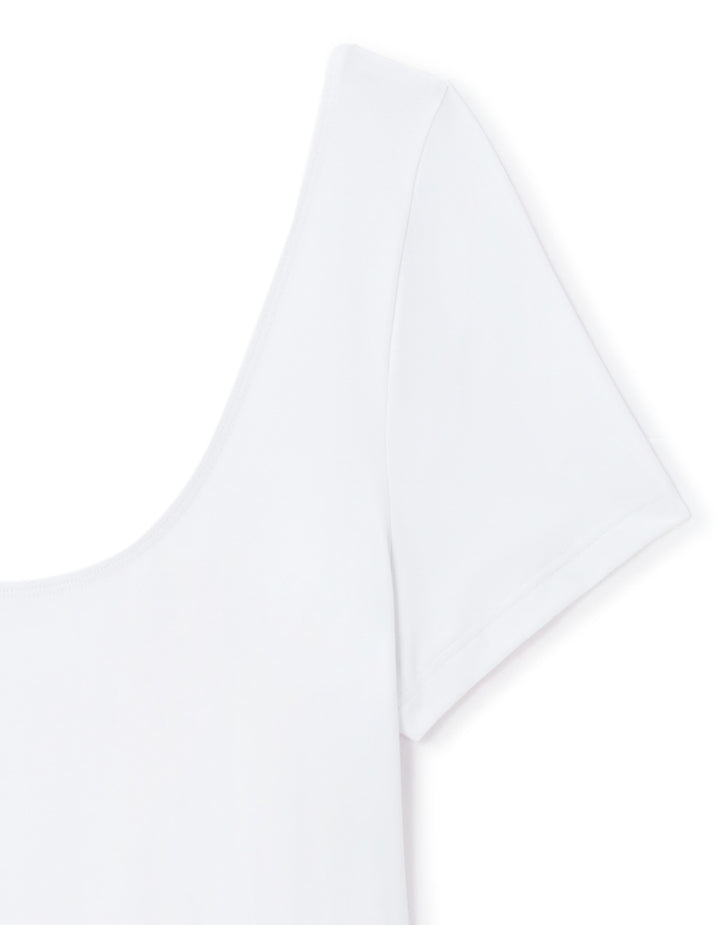 Short-sleeved stretch bodysuit