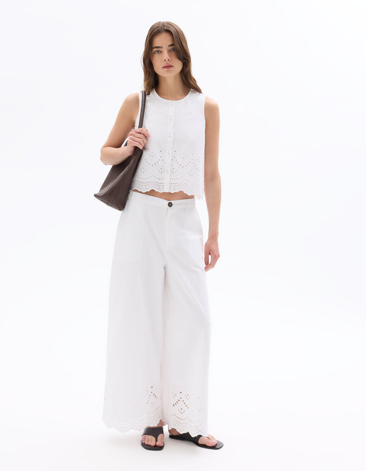 100% Cotton Embroide Pants