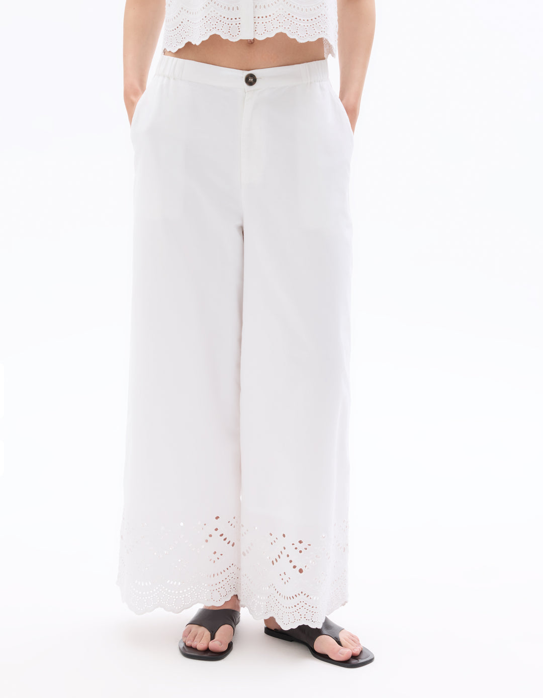 100% Cotton Embroide Pants