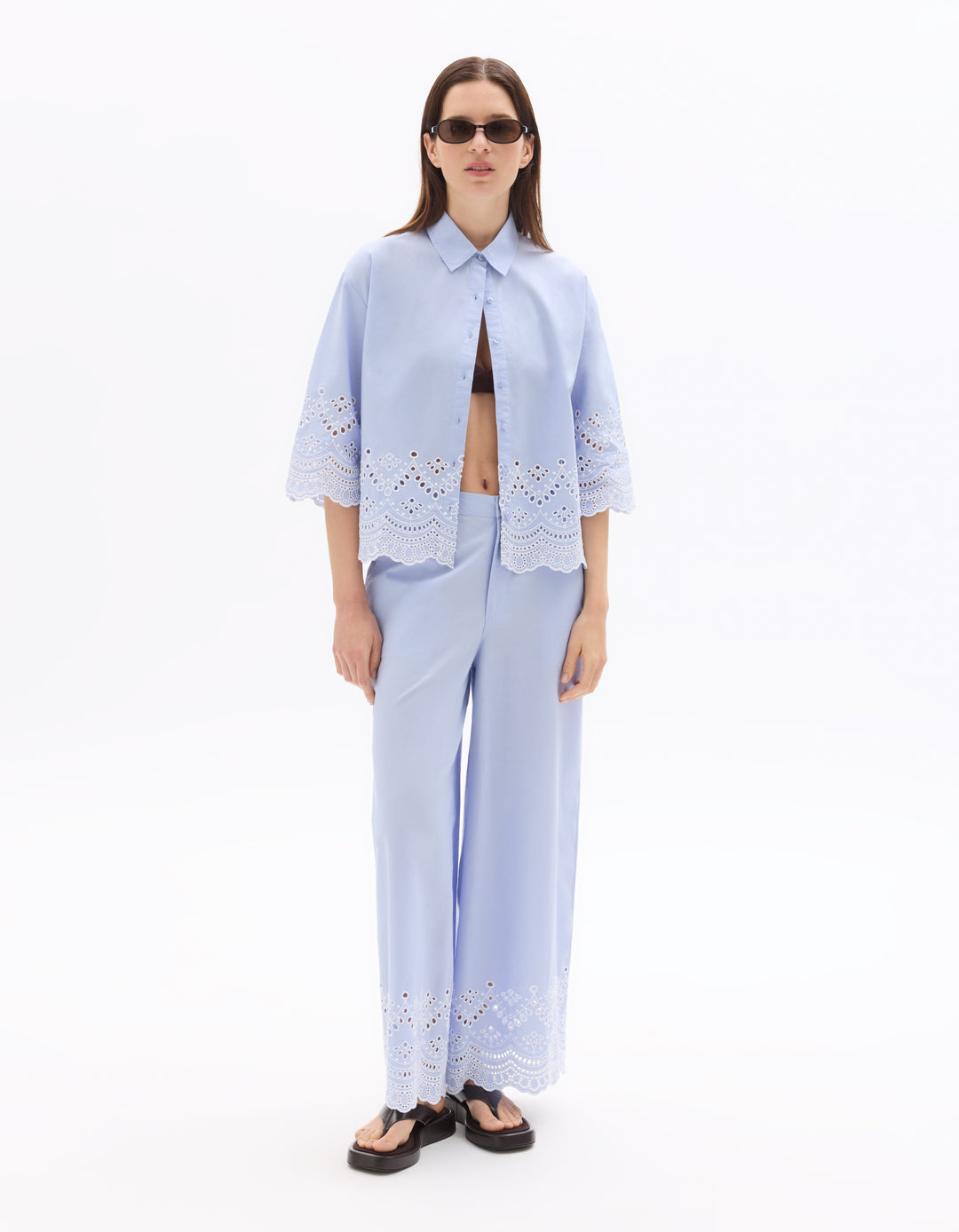 100% Cotton Embroide Pants