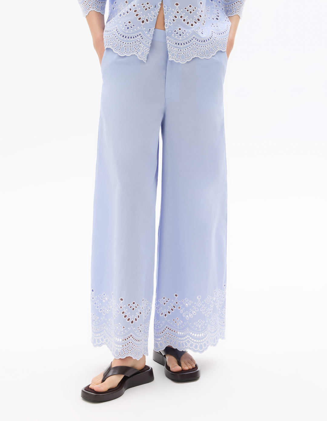100% Cotton Embroide Pants