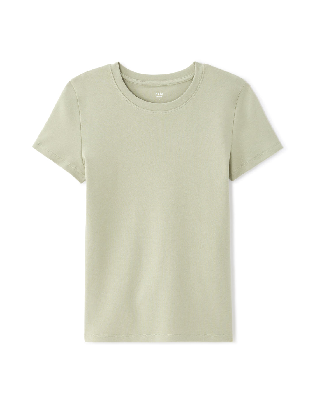 Slim Fit Ribbed Stretch Cotton T-shirt