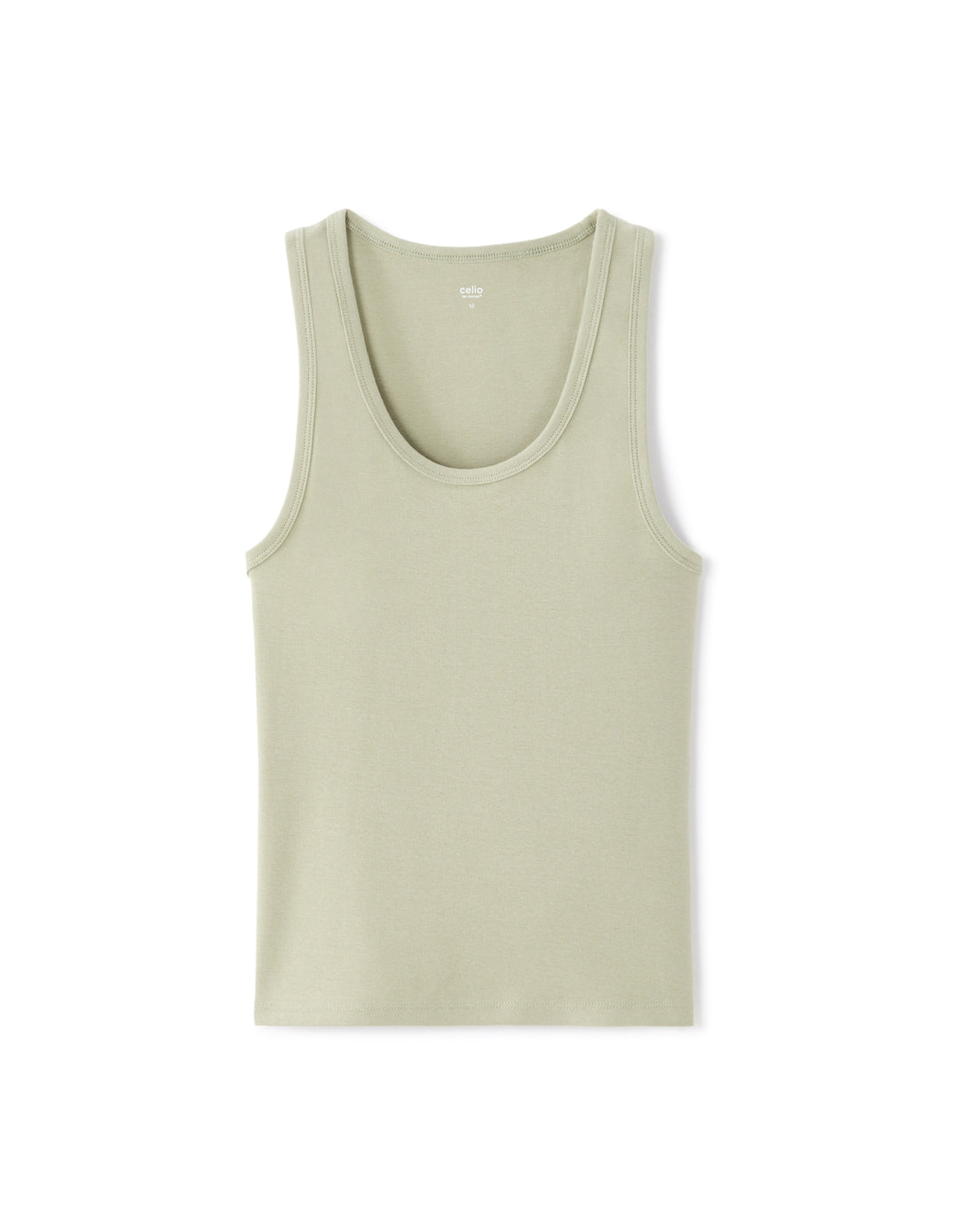Ribbed Wide Strap Tank Top