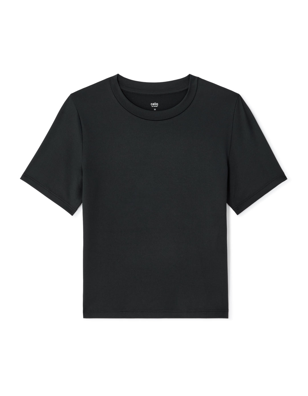 Slim-Fit Crew Neck Crop T-Shirt