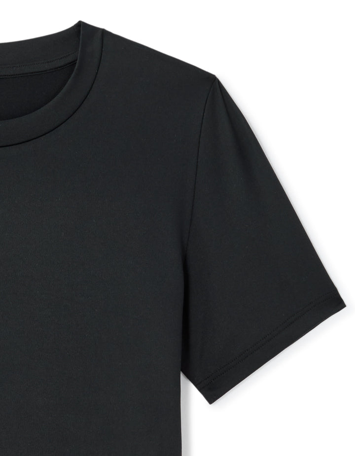 Slim-Fit Crew Neck Crop T-Shirt