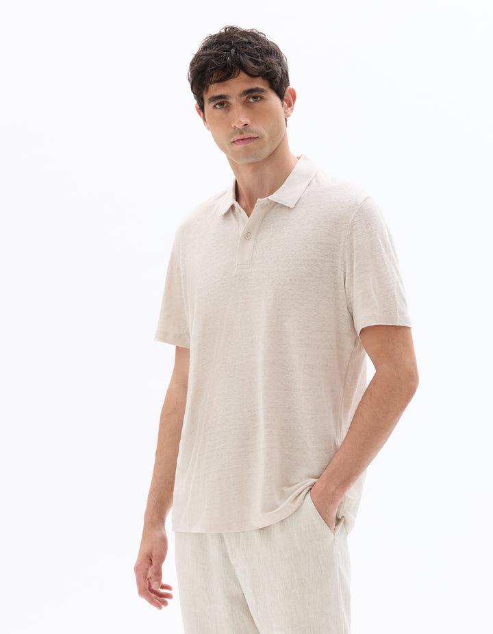 Men - Knitted - Polo Shirt - Short sleeves