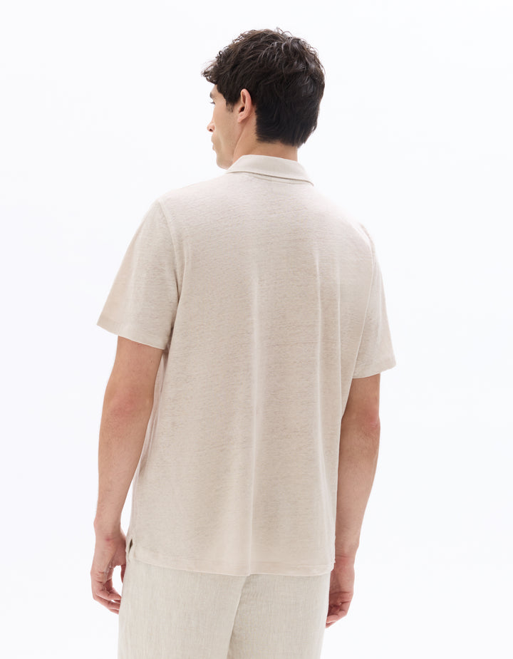 Men - Knitted - Polo Shirt - Short sleeves