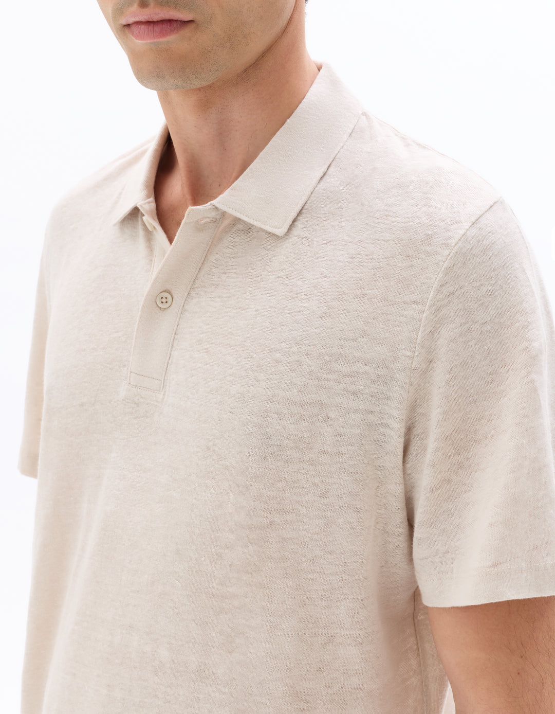 Men - Knitted - Polo Shirt - Short sleeves