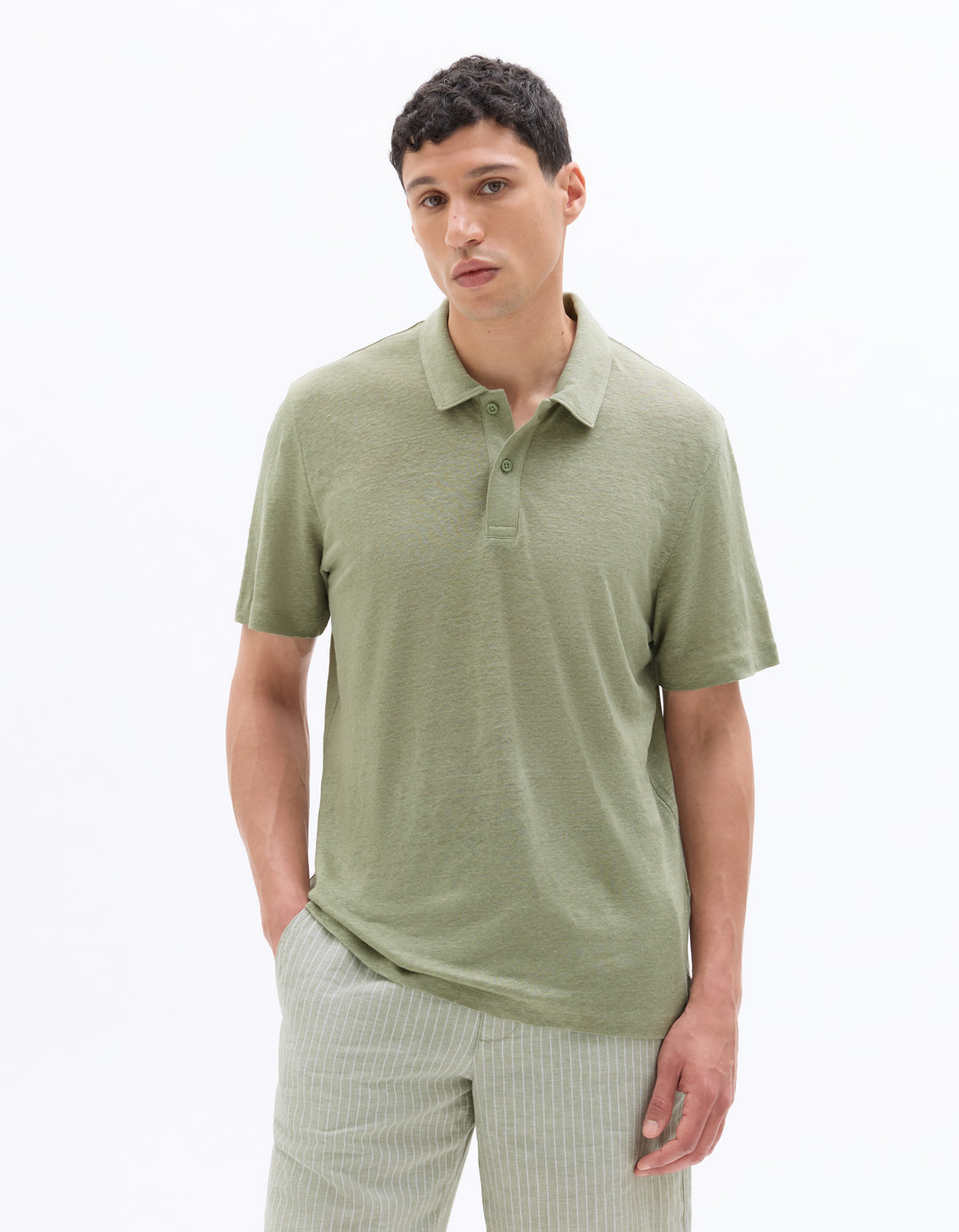 Men - Knitted - Polo Shirt - Short sleeves