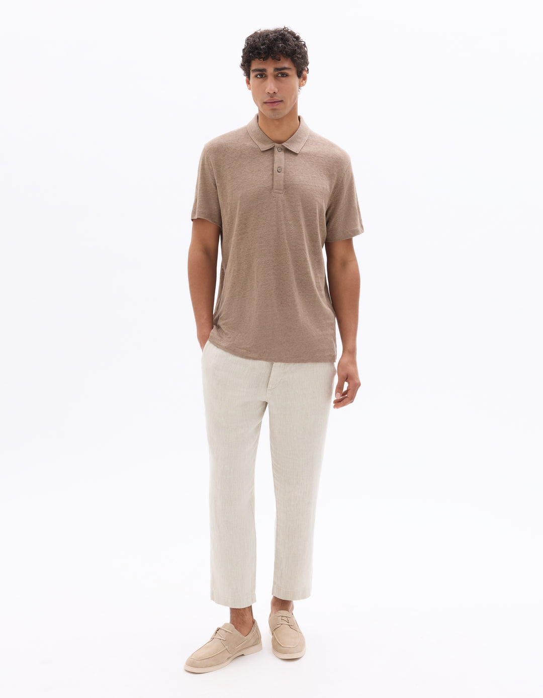 Men - Knitted - Polo Shirt - Short sleeves
