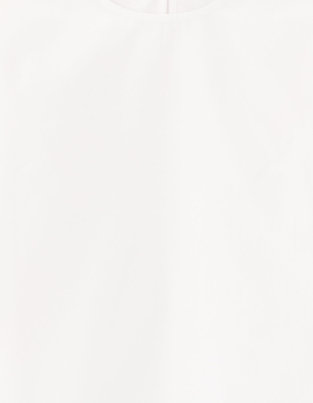 Puff-sleeve 100% cotton poplin blouse