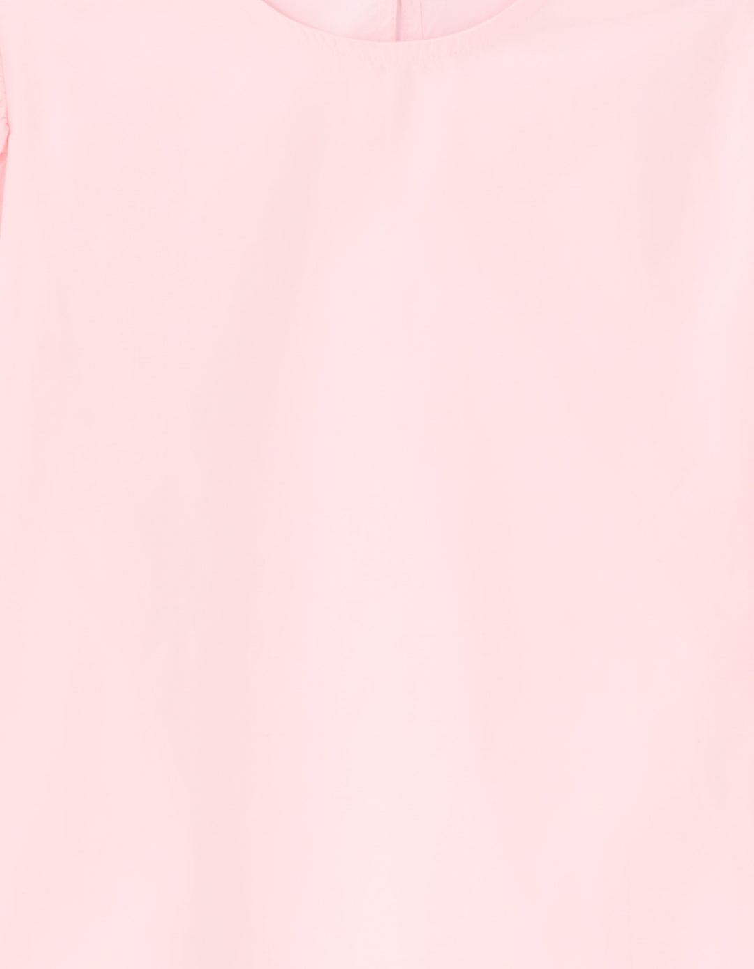 Puff-sleeve 100% cotton poplin blouse