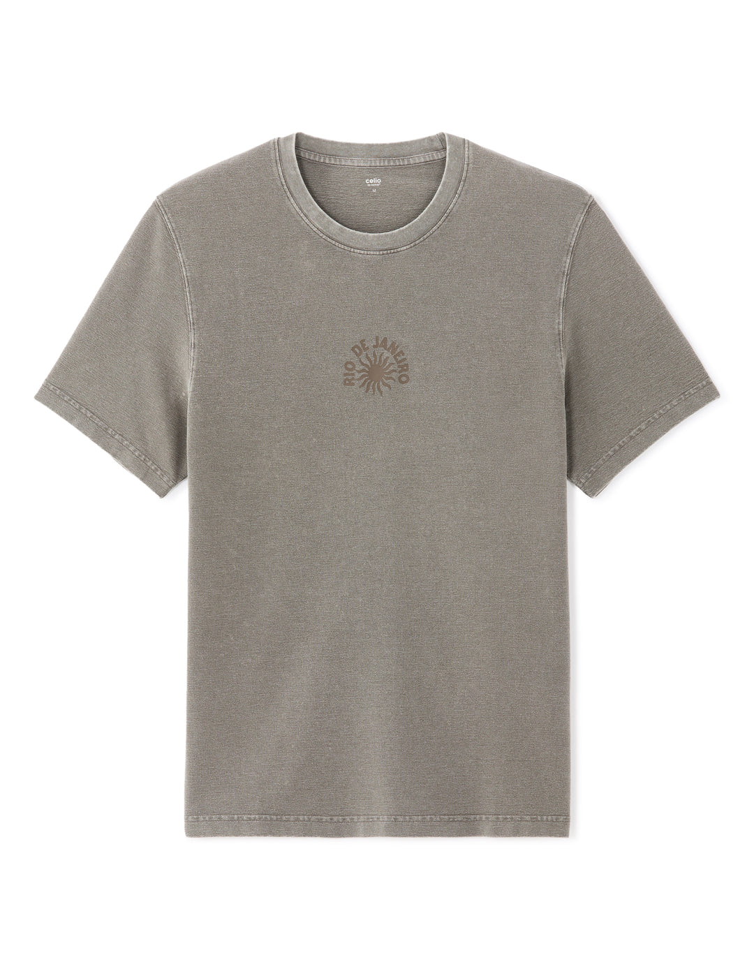 Boxy crew neck t-shirt Rio de Janeiro print