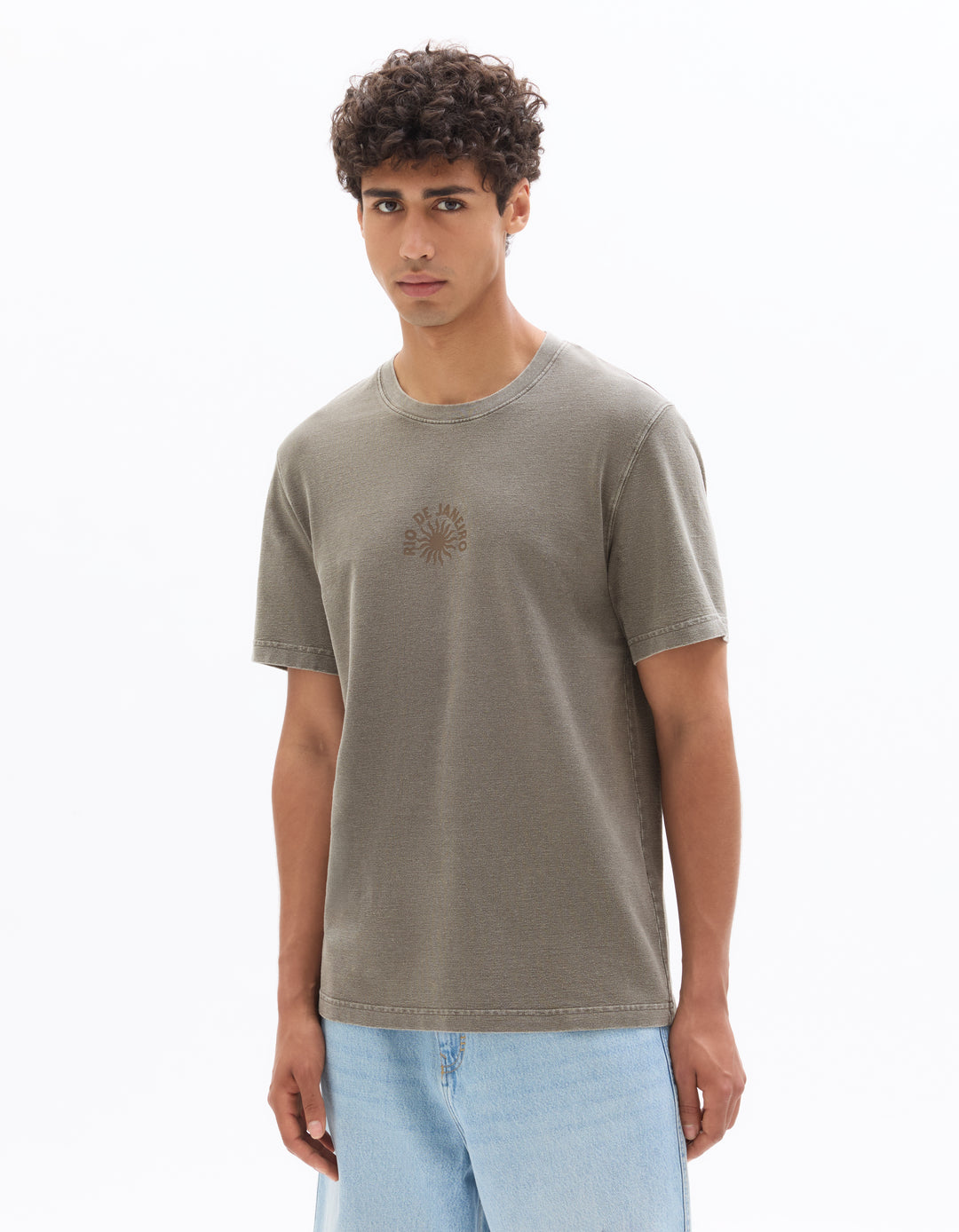 Boxy crew neck t-shirt Rio de Janeiro print