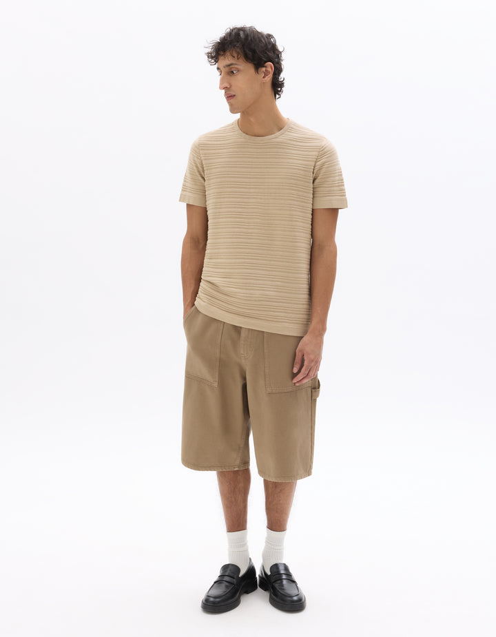 Unisex - Knitted - T-Shirt - Short sleeves - U / V / round neck