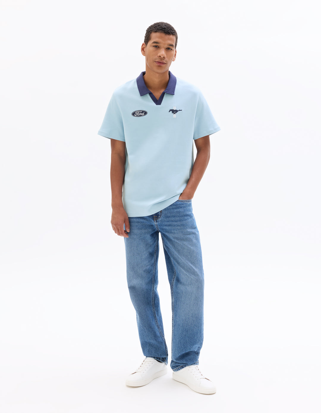 Men - Knitted - Polo Shirt - Short sleeves