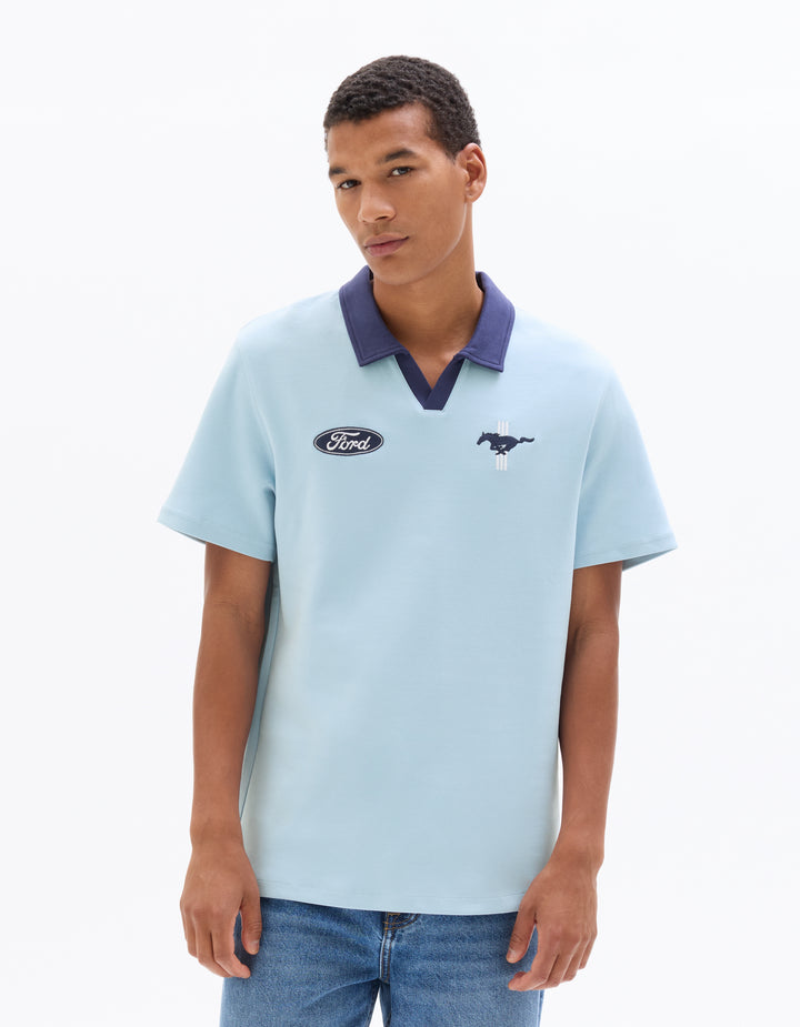 Men - Knitted - Polo Shirt - Short sleeves