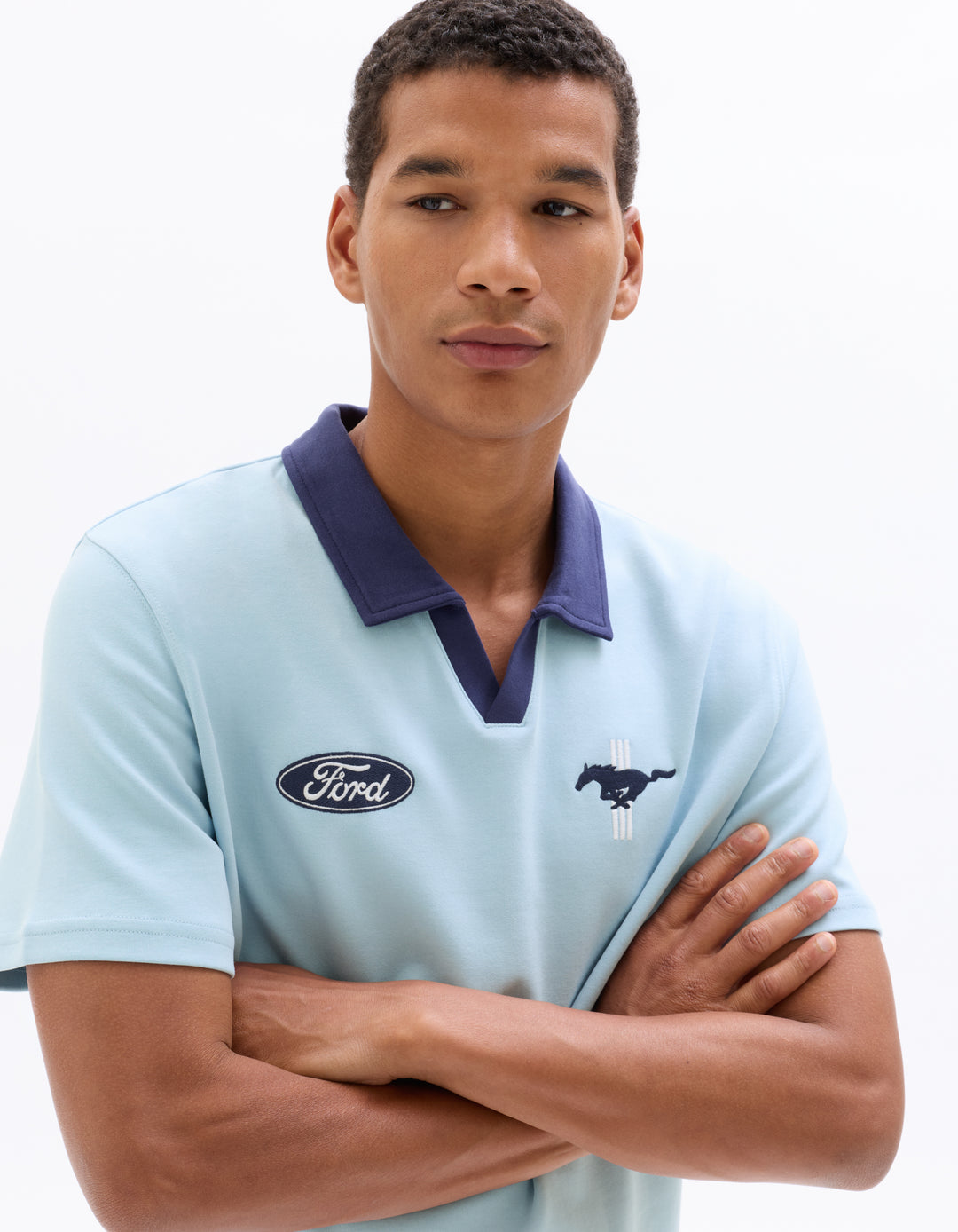 Men - Knitted - Polo Shirt - Short sleeves