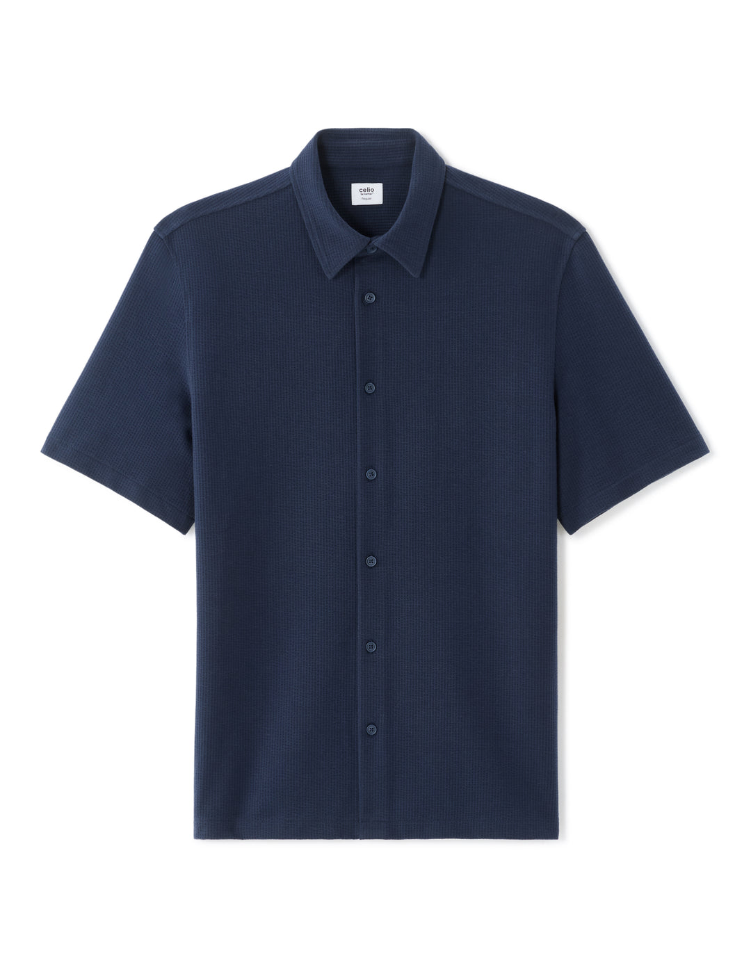 Men - Knitted - Shirt - Short sleeves