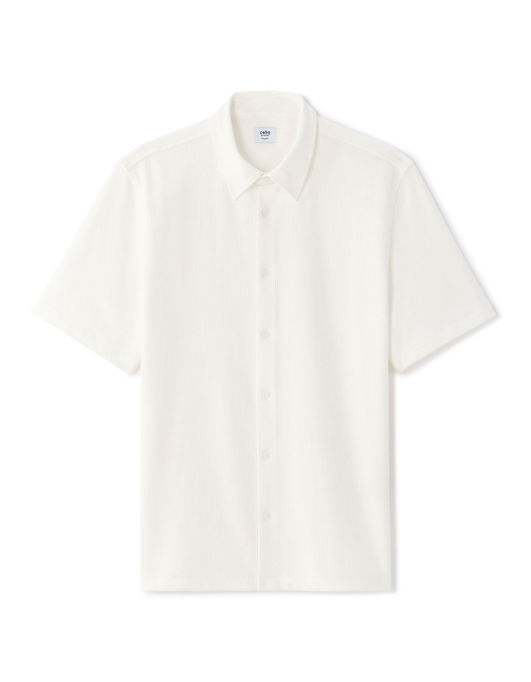 Men - Knitted - Shirt - Short sleeves