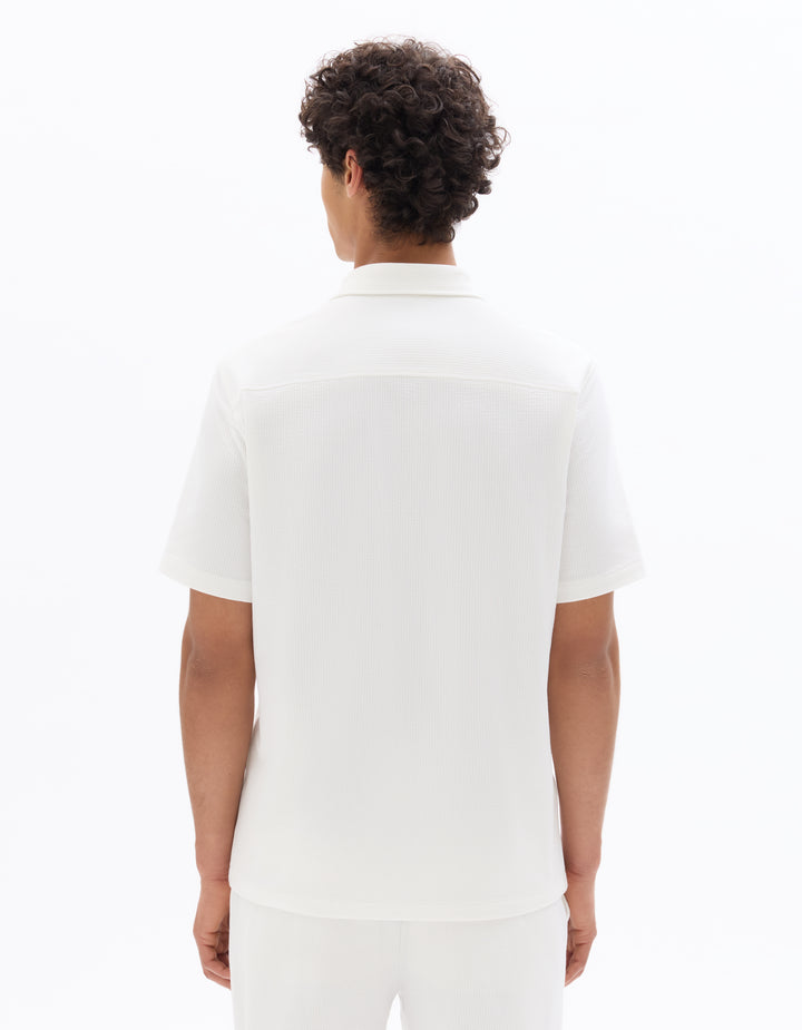 Men - Knitted - Shirt - Short sleeves