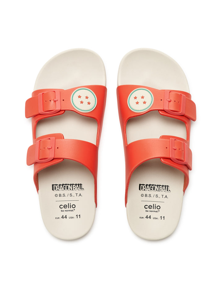 Shoes - rubber/plastic outer soles - plastic uppers - not covering the ankle