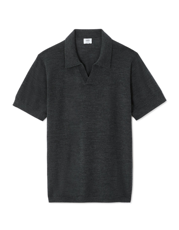 Men - Knitted - Polo Shirt - Short sleeves
